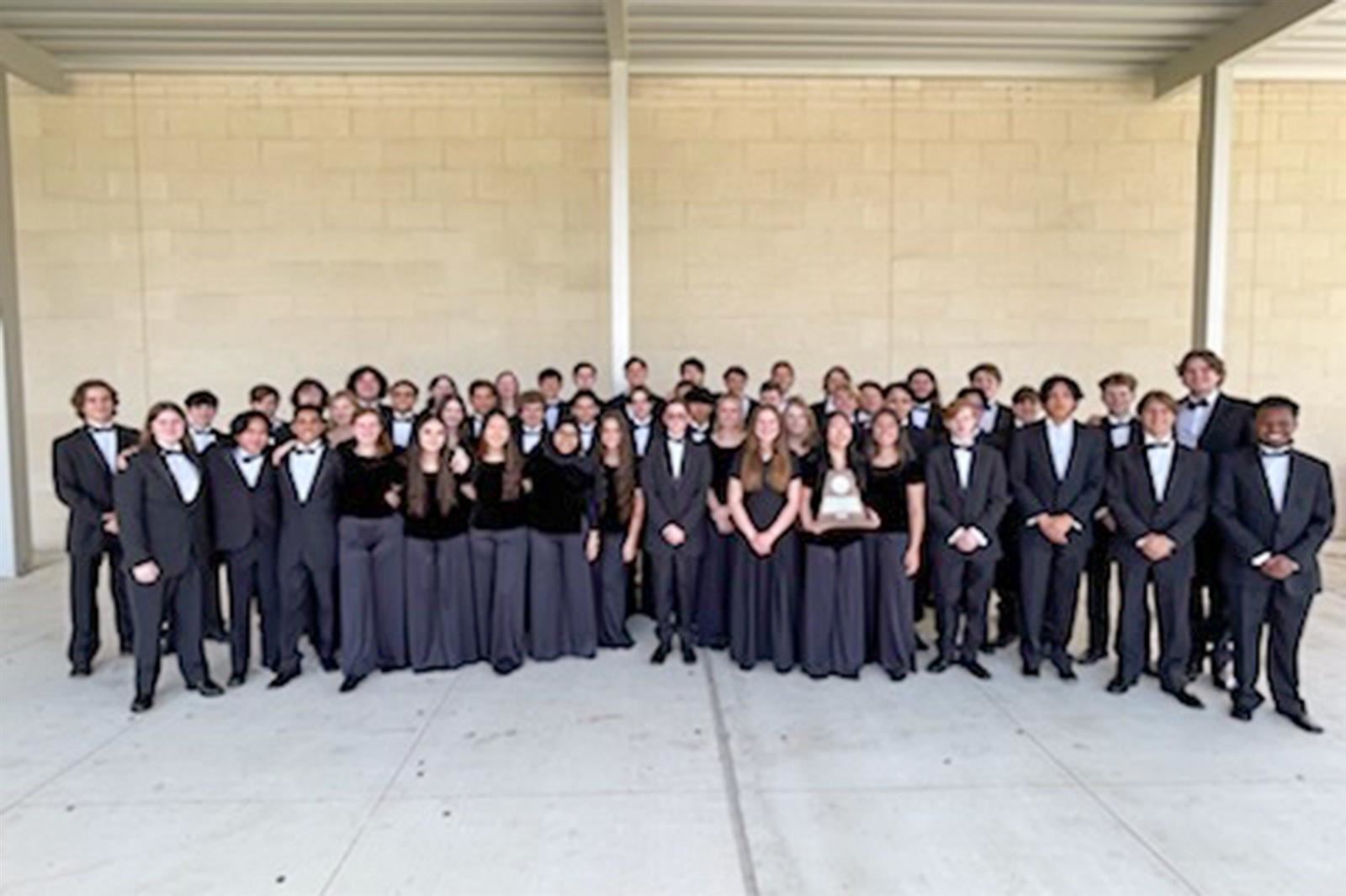 The Cypress Woods High School symphonic winds, directed by T.J. Peterman, earned a Citation of Excellence.